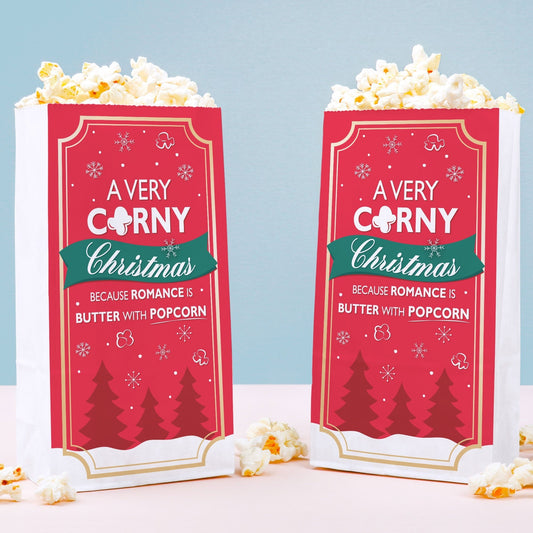Popcorn Bags - Christmas Movie - 25 Ct