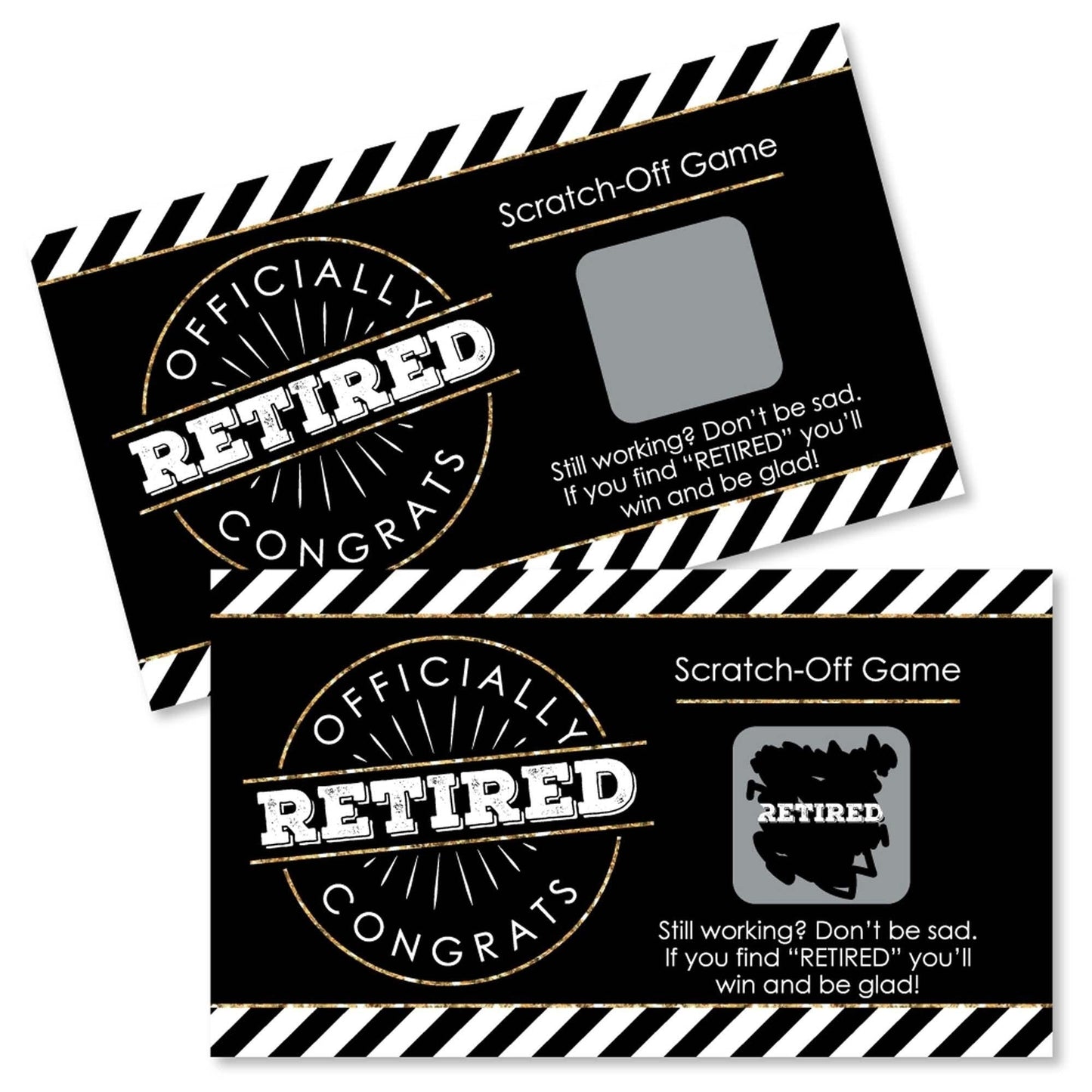 Happy Retirement - Retirement Party Scratch Off Cards