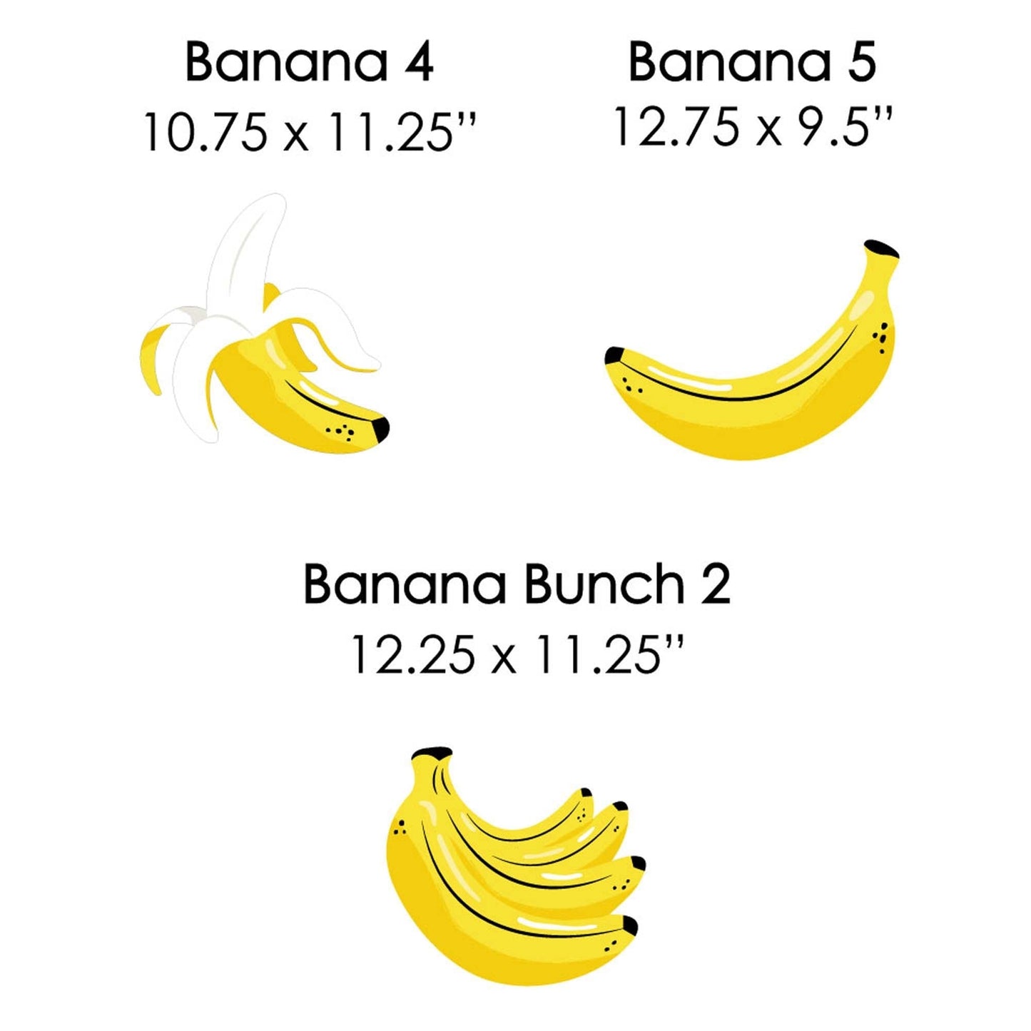 Let's Go Bananas - Lawn Decorations - Outdoor Tropical Party Yard Decorations - 10 Piece