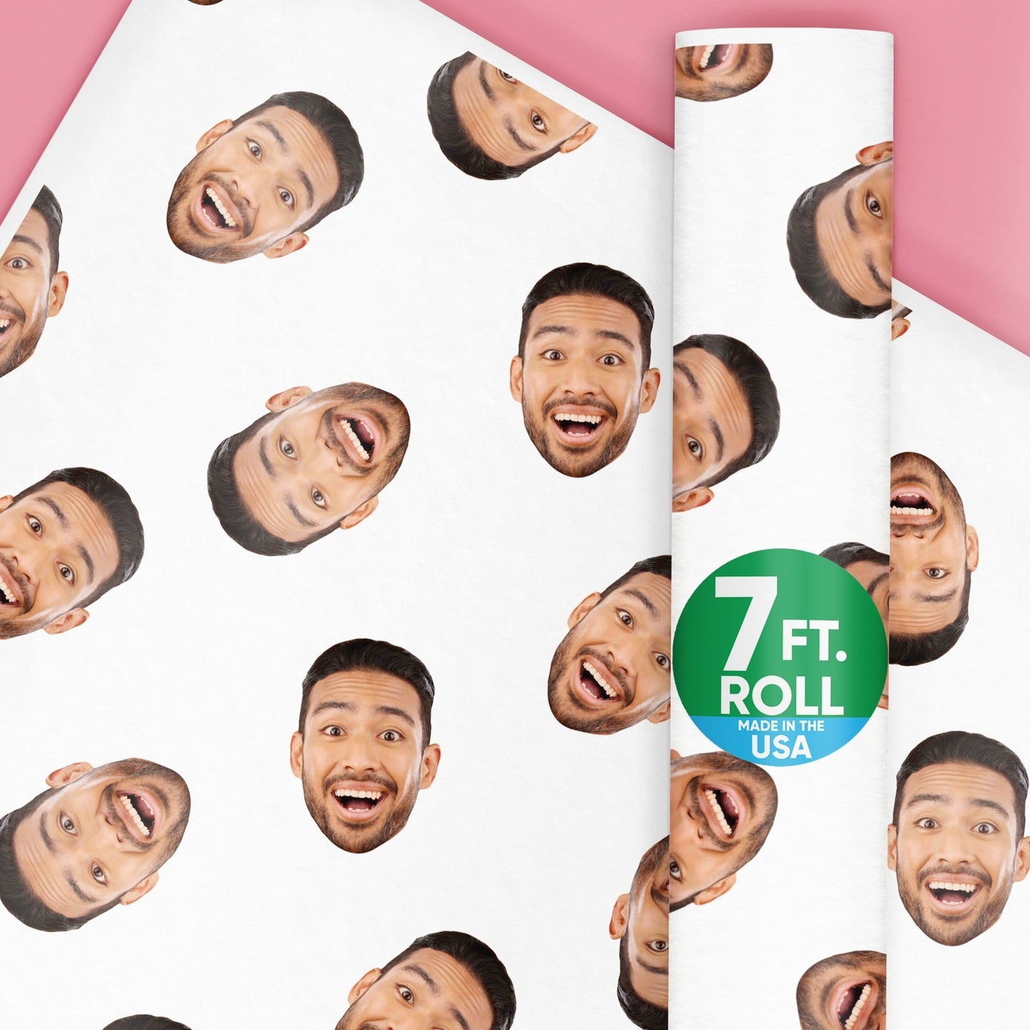 Custom Wrapping Paper Fun Face