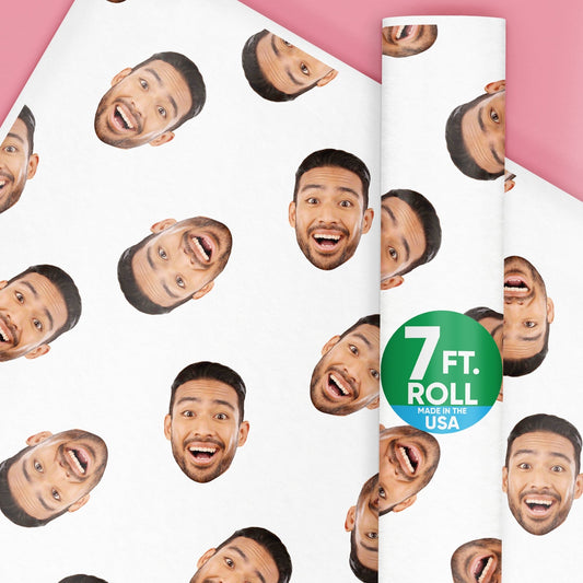 Custom Wrapping Paper Fun Face