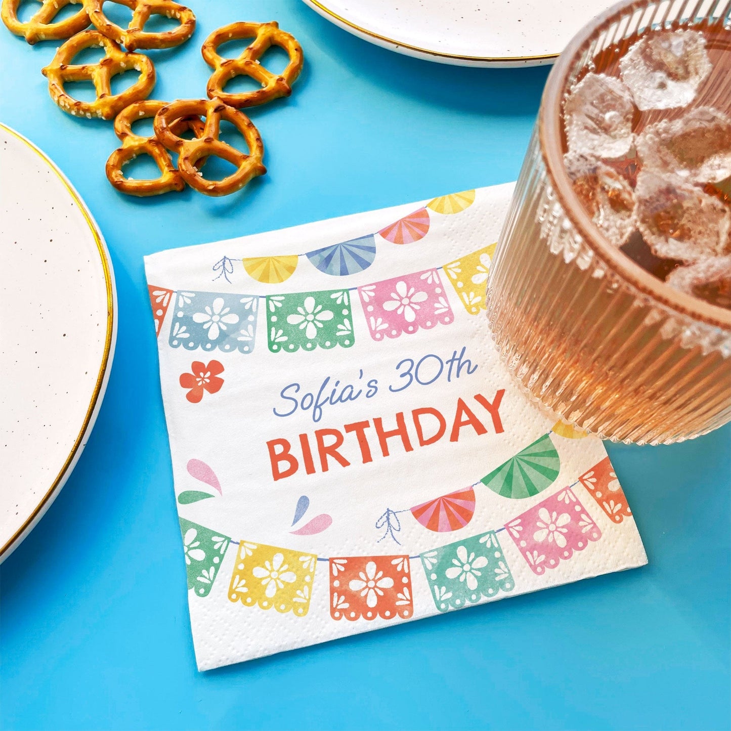 Custom Text Napkins - Fiesta