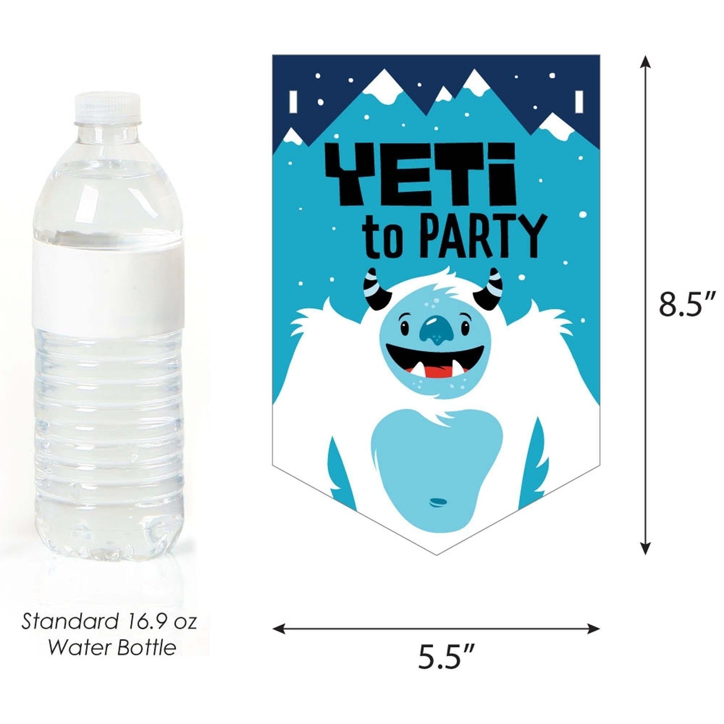 Yeti to Party - Abominable Snowman Party or Birthday Party Bunting Banner and Decorations - Are You Yeti To Party
