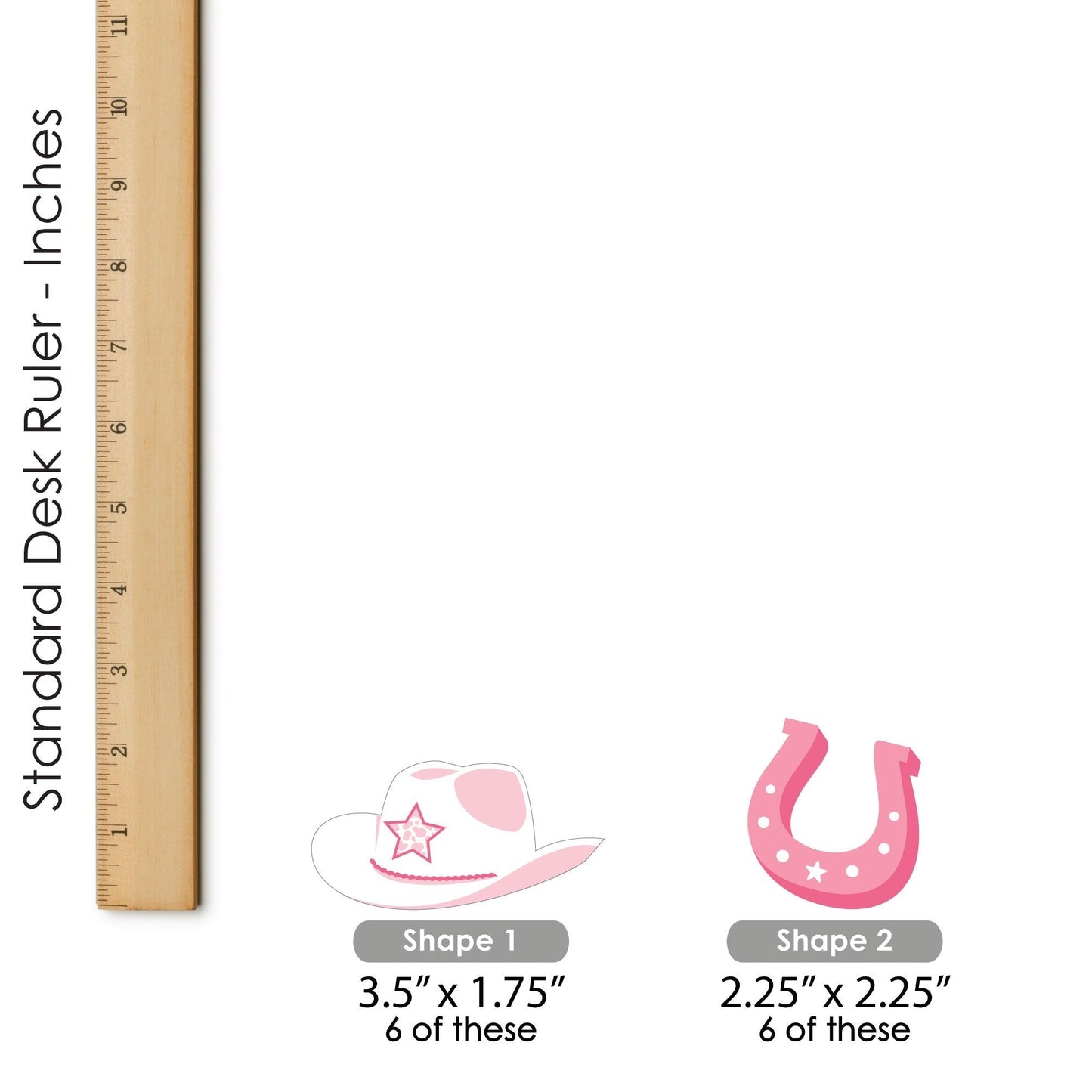 Rodeo Cowgirl - Cupcake Decoration - Pink Western Party Cupcake Wrappers and Treat Picks Kit - Set of 24