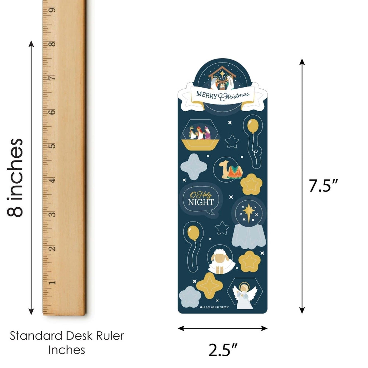 Holy Nativity - Manger Scene Religious Christmas Favor Kids Stickers - 16 Sheets - 256 Stickers