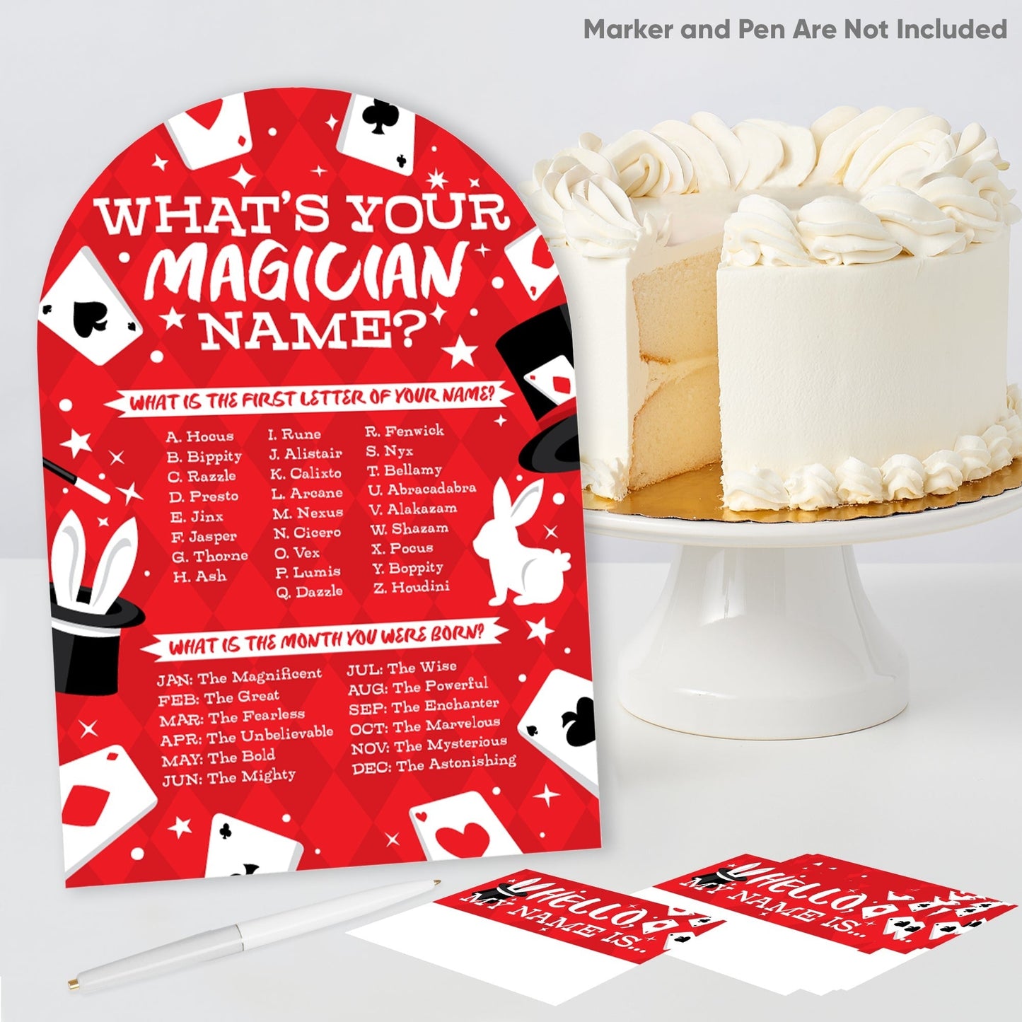Magic Show What's Your Name Party Game