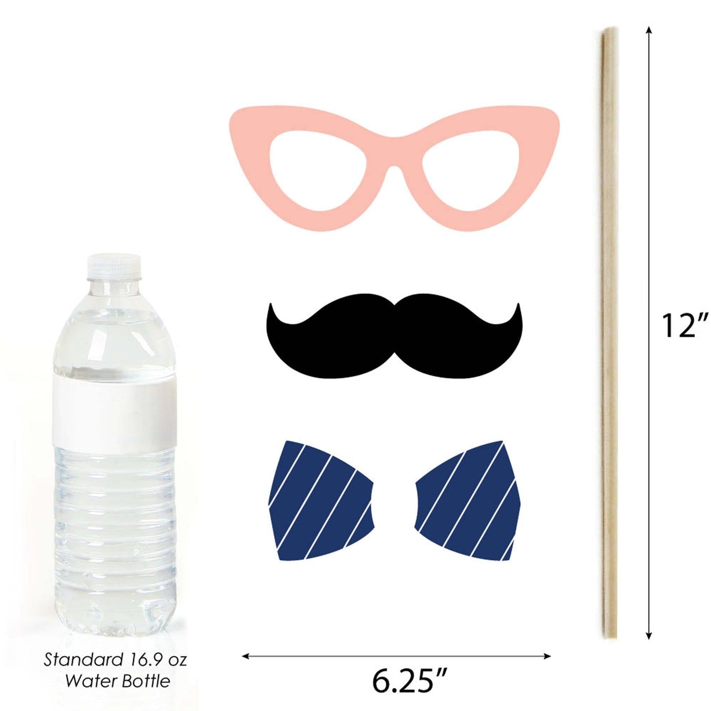 Kentucky Horse Derby - Horse Race Party Photo Booth Props Kit - 20 Count
