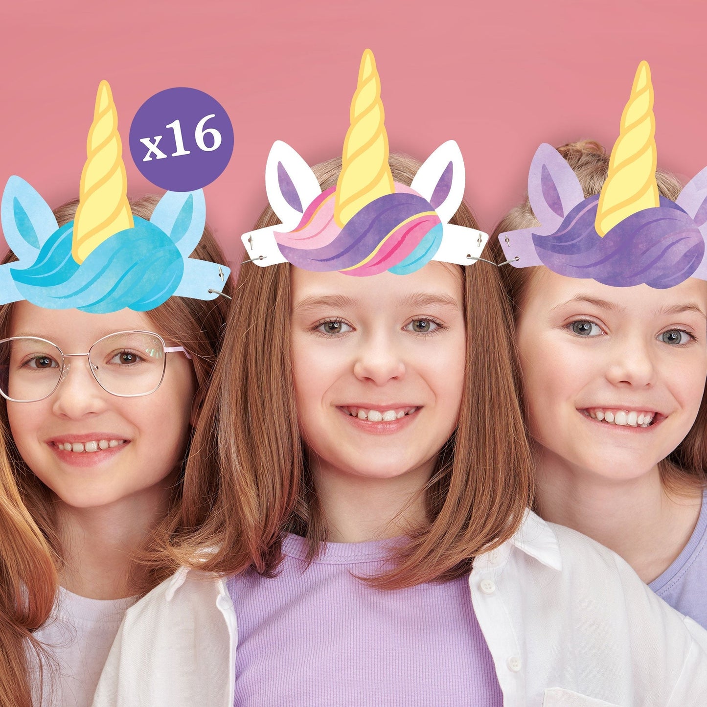 Unicorn Headbands - 16 Ct