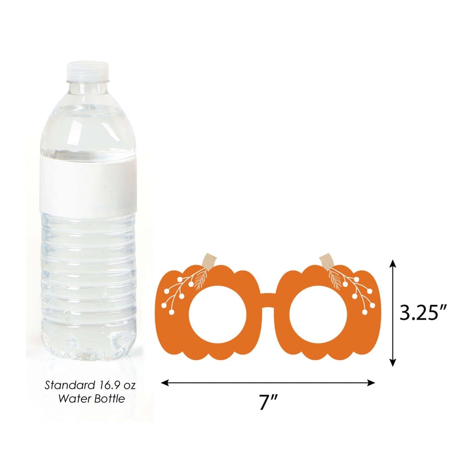 Happy Thanksgiving Glasses - Paper Card Stock Fall Harvest Party Photo Booth Props Kit - 10 Count
