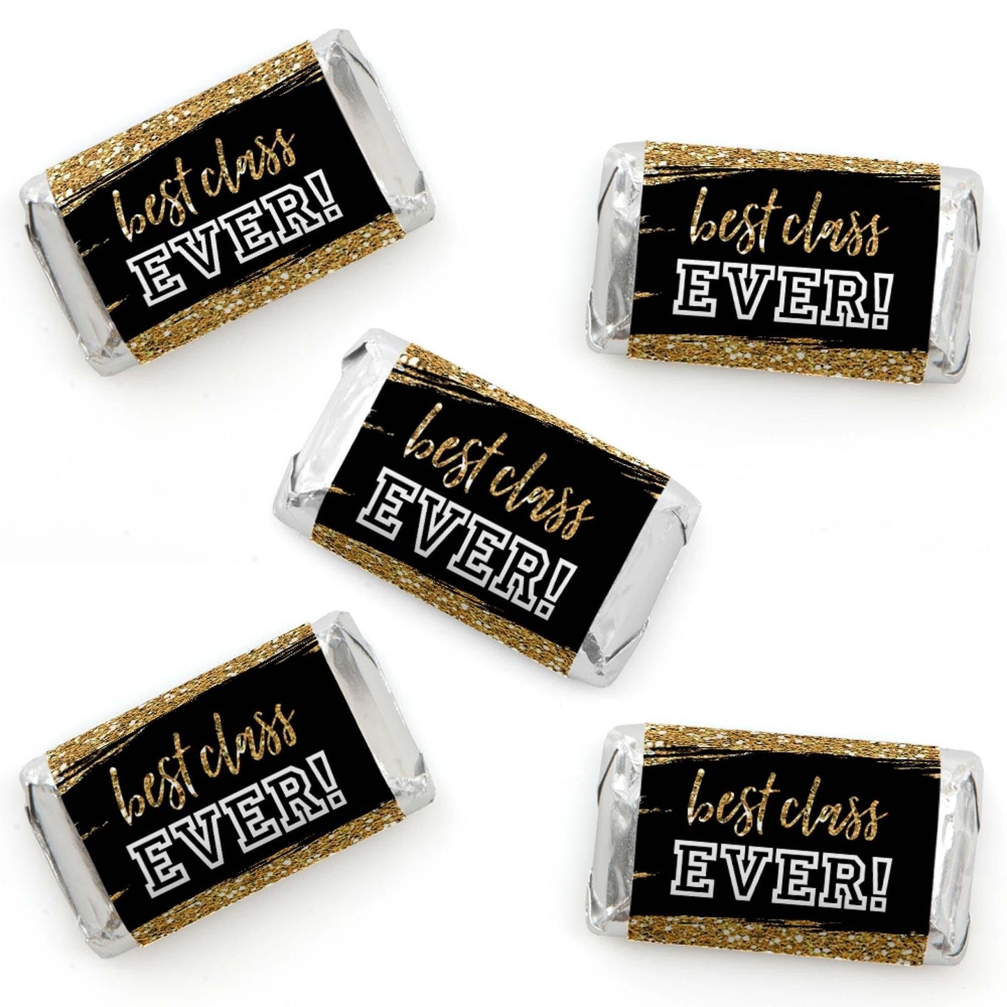 Reunited - Mini Candy Bar Wrapper Stickers - School Class Reunion Party Small Favors - 40 Count