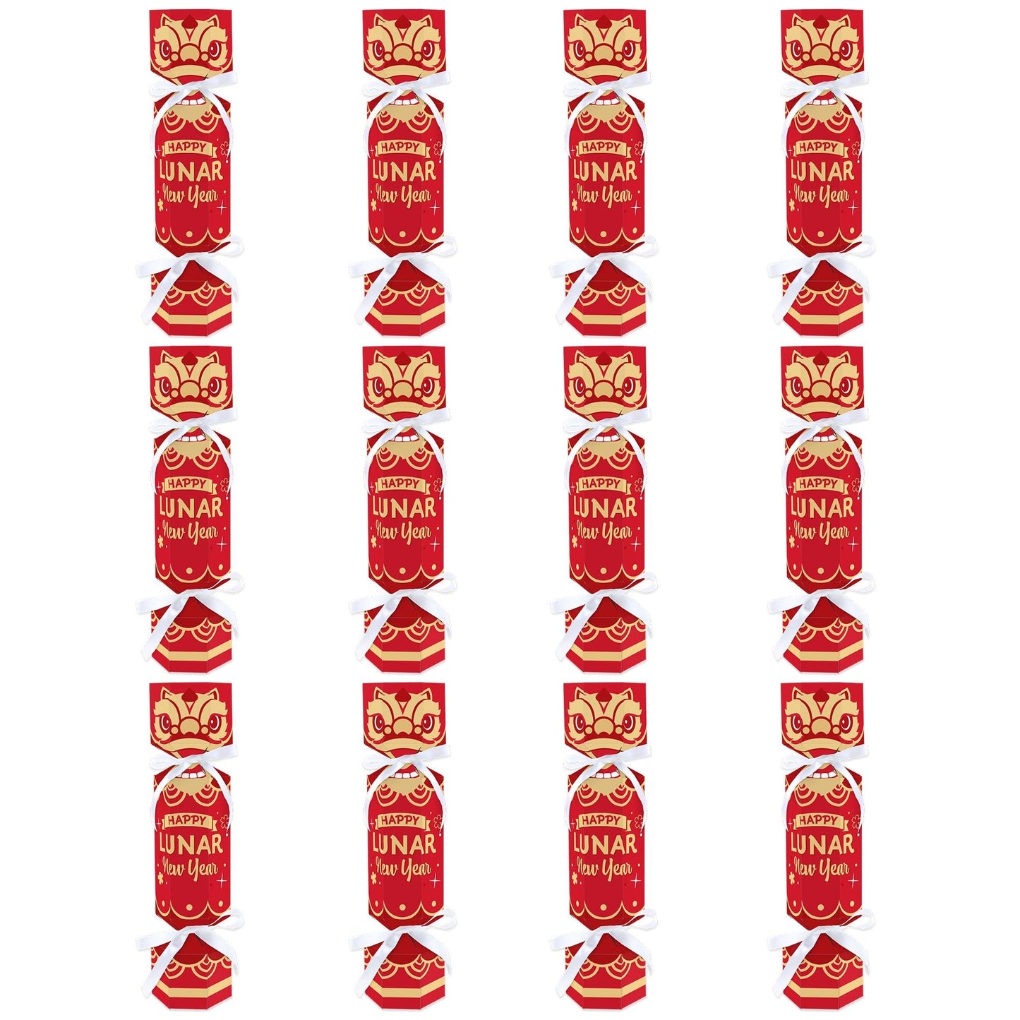 Lunar New Year - No Snap Party Table Favors - DIY Cracker Boxes - Set of 12
