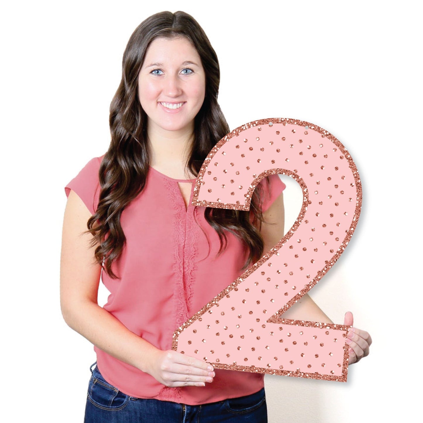 Rose Gold Grad - Large Graduation Party Decorations - 2026 - Outdoor Letter Banner
