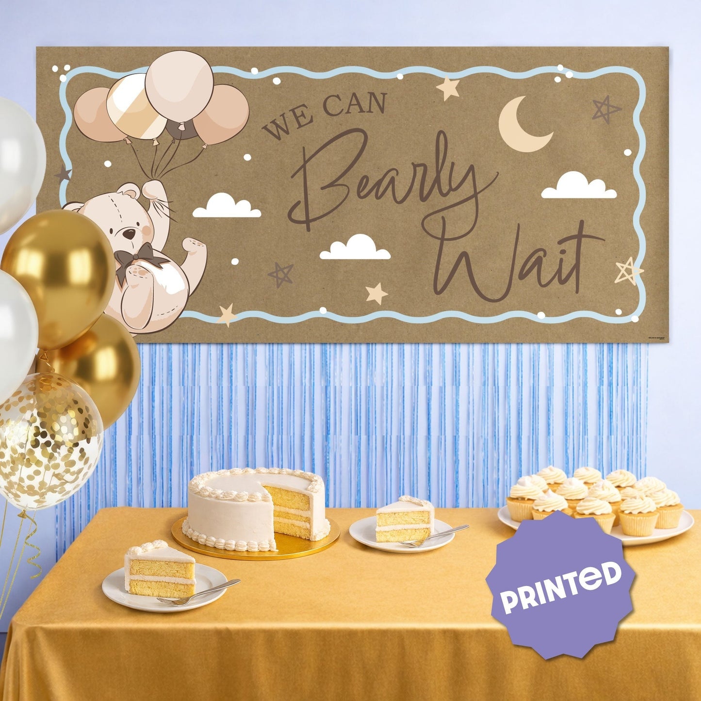 We Can Bearly Wait Kraft Banner