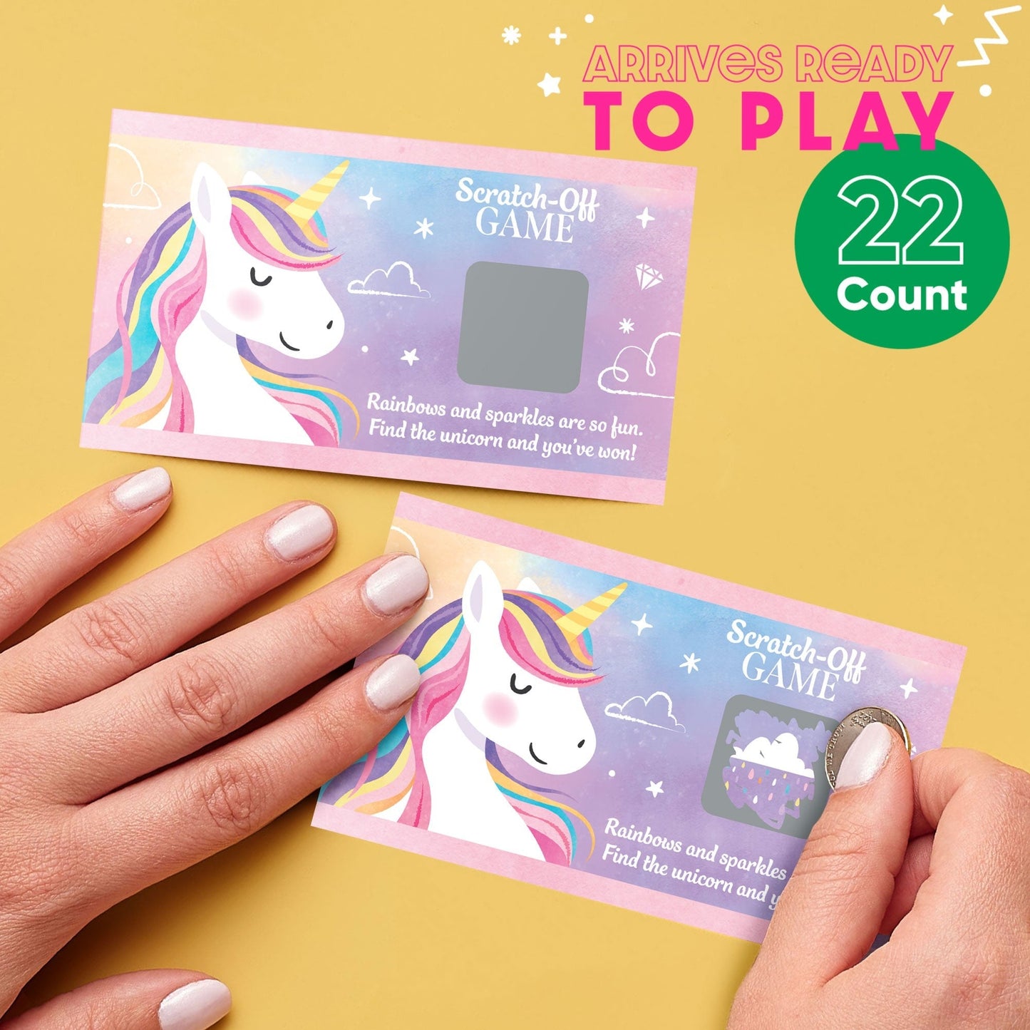 Unicorn Scratch Off Cards Game - 22 Ct