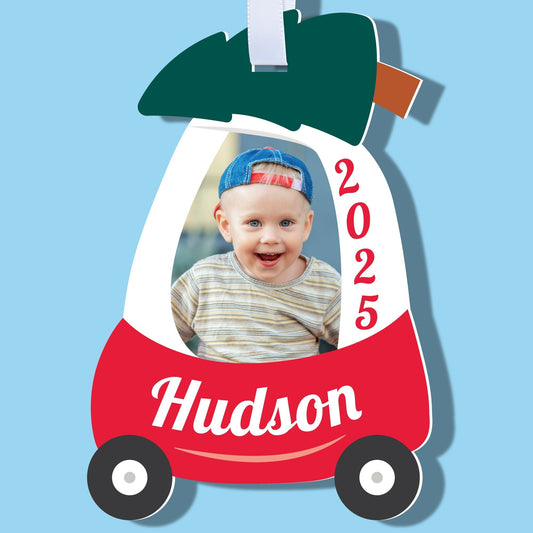 Custom Photo Kids Christmas Tree Car Tree Ornaments - 12 Ct