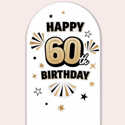 60th Birthday Backdrop Decals