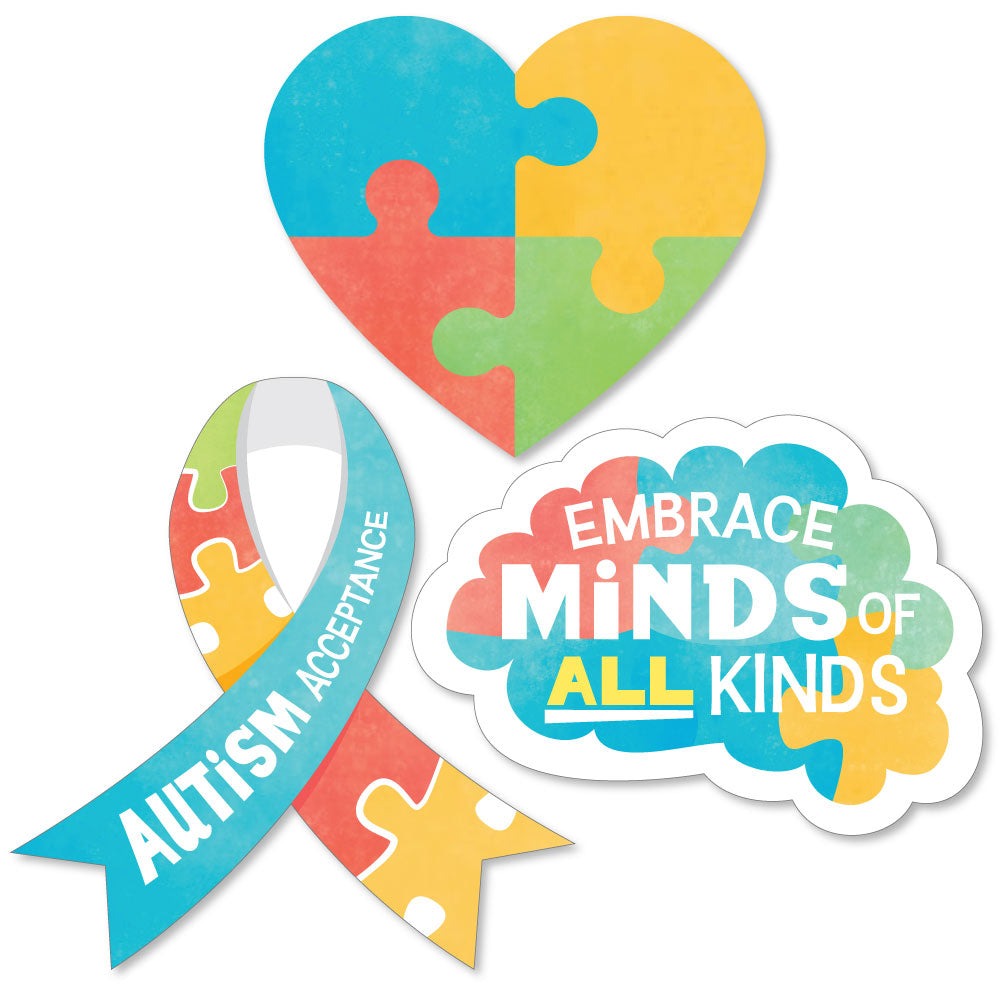 Autism Acceptance Cut-Outs - 24 Ct