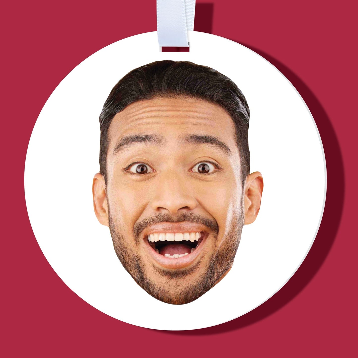 Custom Face Tree Ornaments - 12 Ct