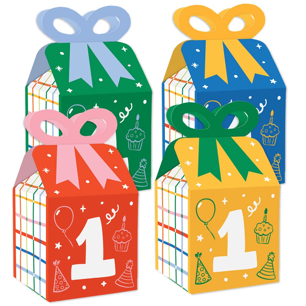 One is Fun Bow Boxes - 12 Ct