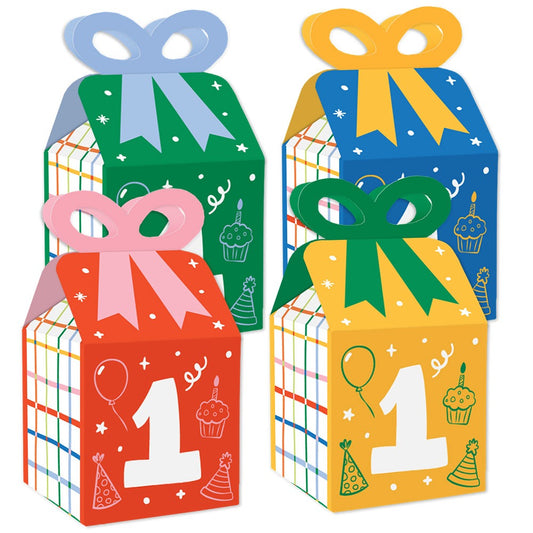 One is Fun Bow Boxes - 12 Ct