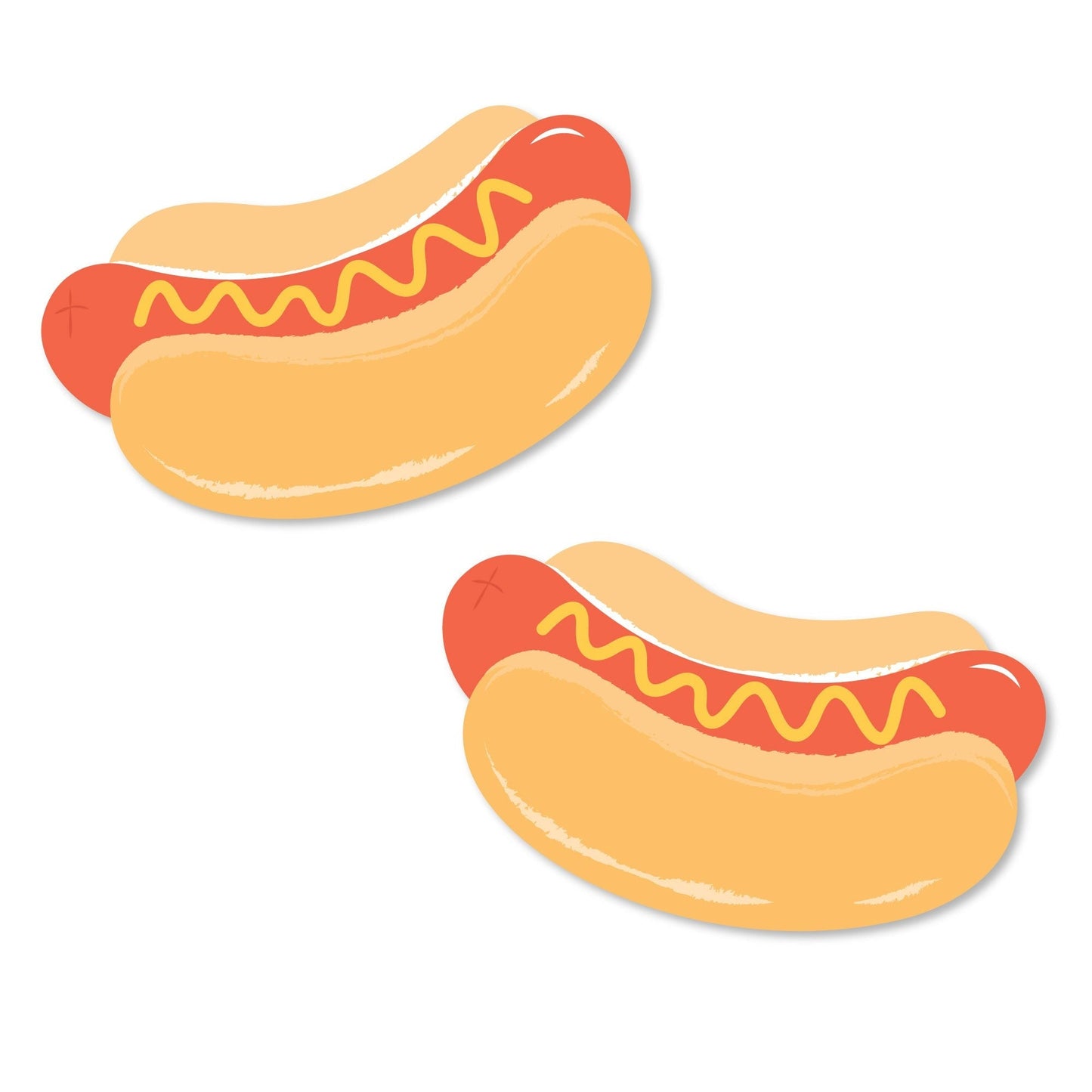 Hot Dog Cut-Outs - 24 Ct