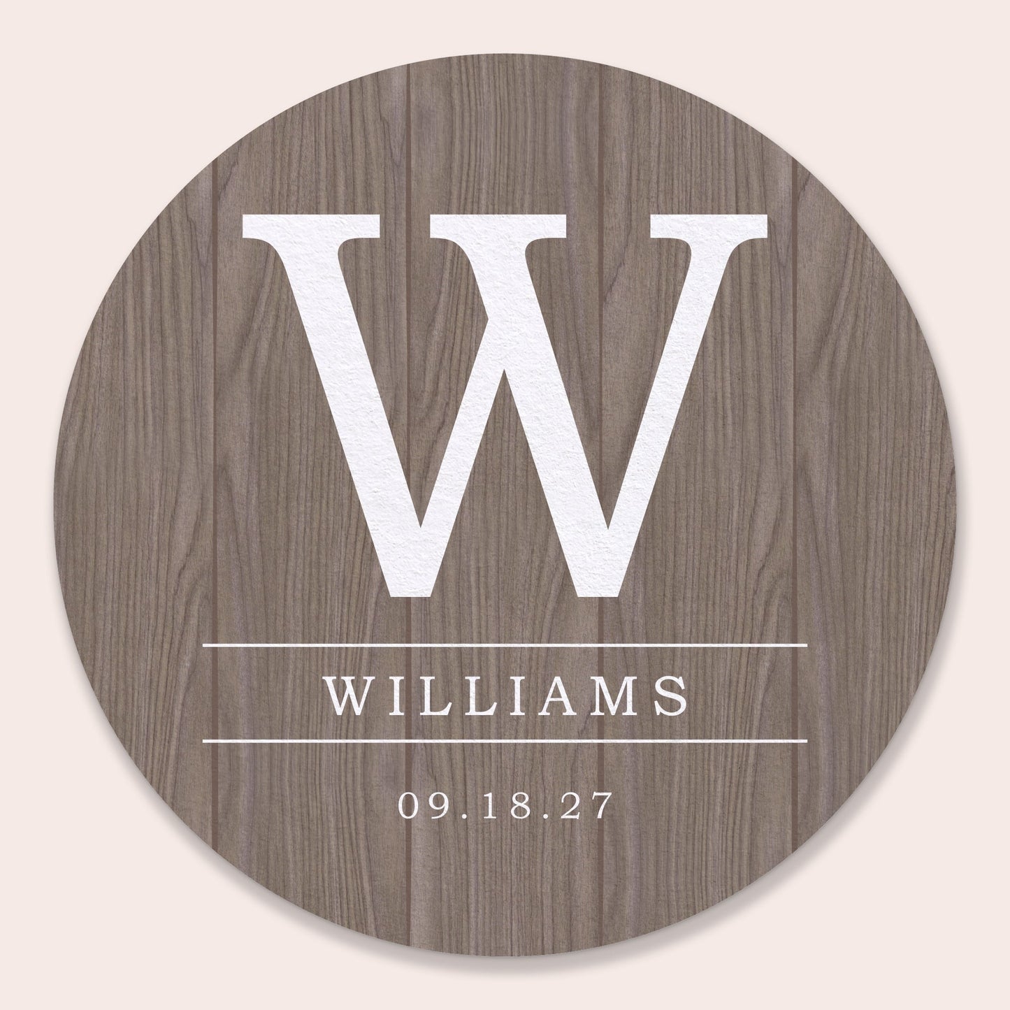 Custom Text Coasters - Rustic