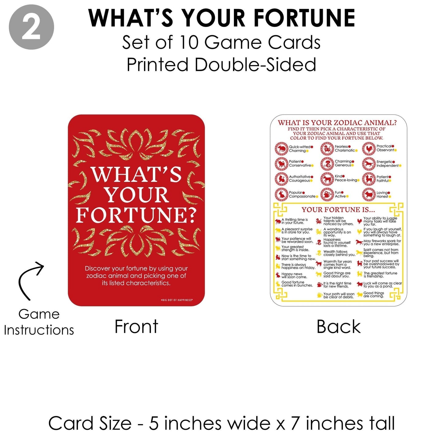 Chinese New Year - 4 Lunar New Year Games - 10 Cards Each - Gamerific Bundle