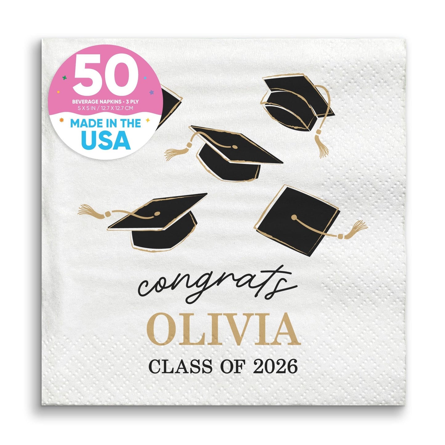 Custom Text - Grad Napkins