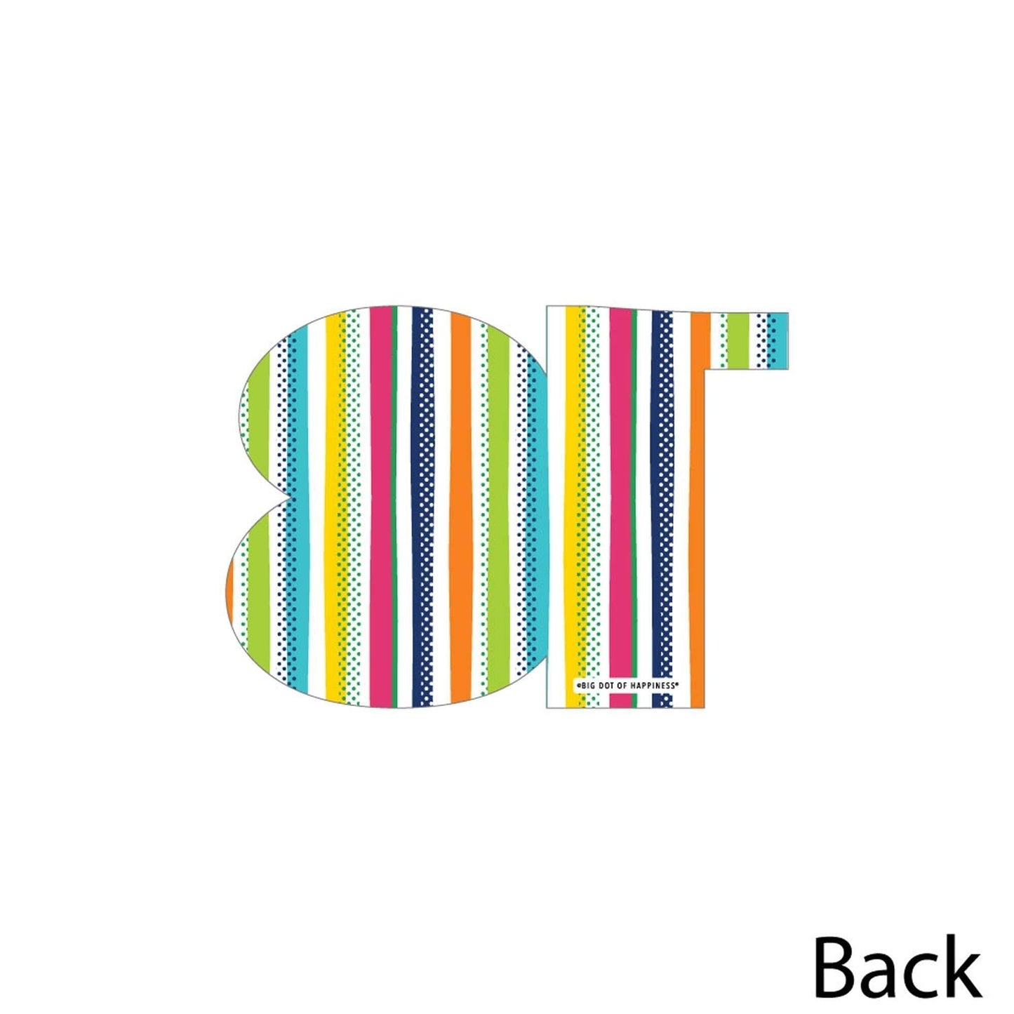 13th Birthday - Cheerful Happy Birthday - Decorations DIY Colorful Thirteenth Birthday Party Essentials - Set of 20