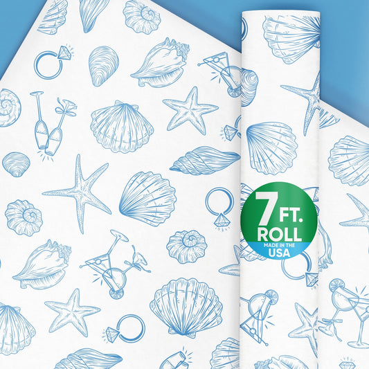 Last Toast on the Coast Wrapping Paper