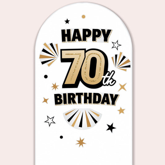 70th Birthday Backdrop Decals