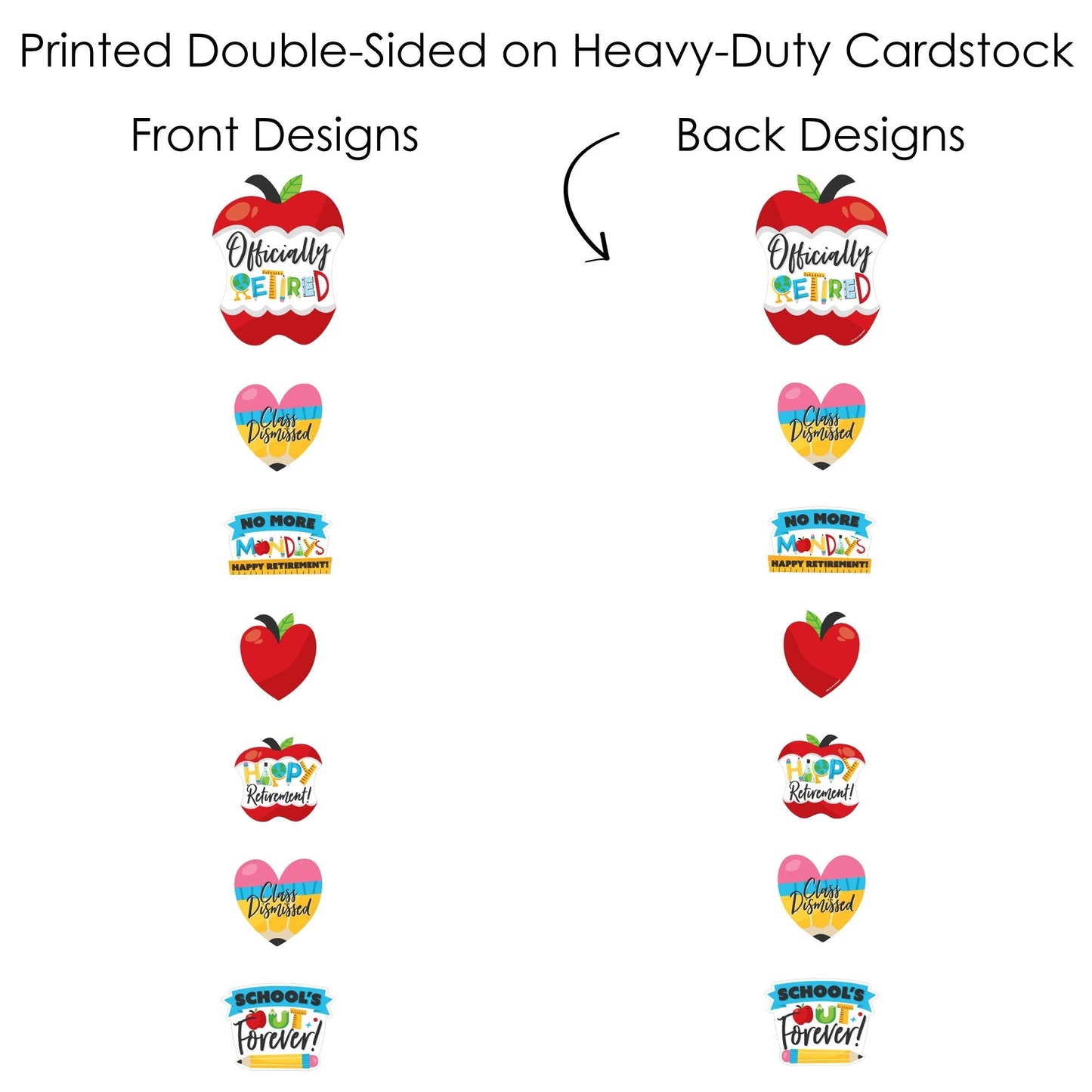 Teacher Retirement Showstopper Table Toppers - 35 Ct