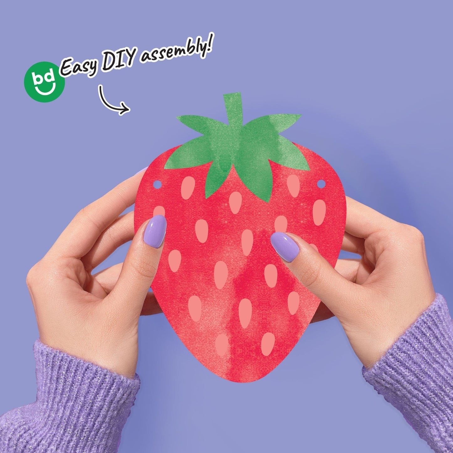 Berry Sweet Strawberry Garland Banner - 15 Pc