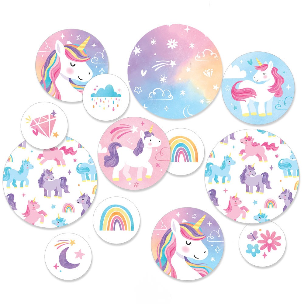 Unicorn Large Confetti - 27 Ct