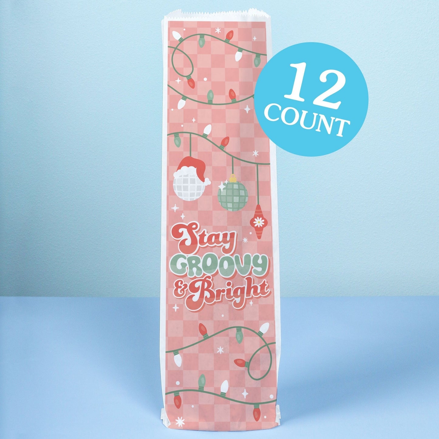 Wine Bags - Groovy Christmas