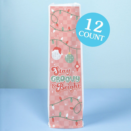 Wine Bags - Groovy Christmas
