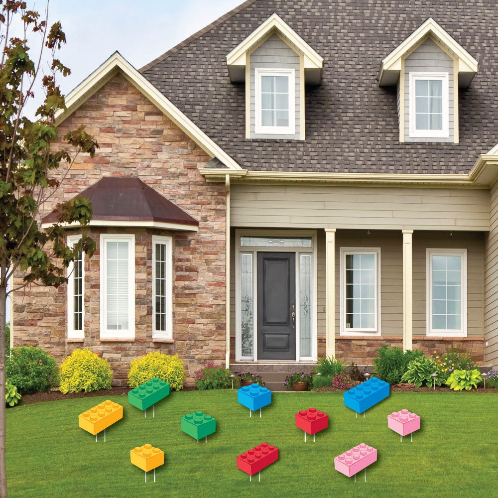 Building Blocks Yard Signs - 10 Ct