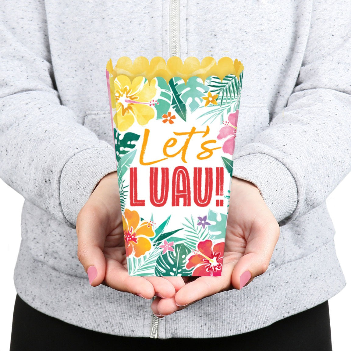 Hawaiian Luau Popcorn Boxes - 12 Ct