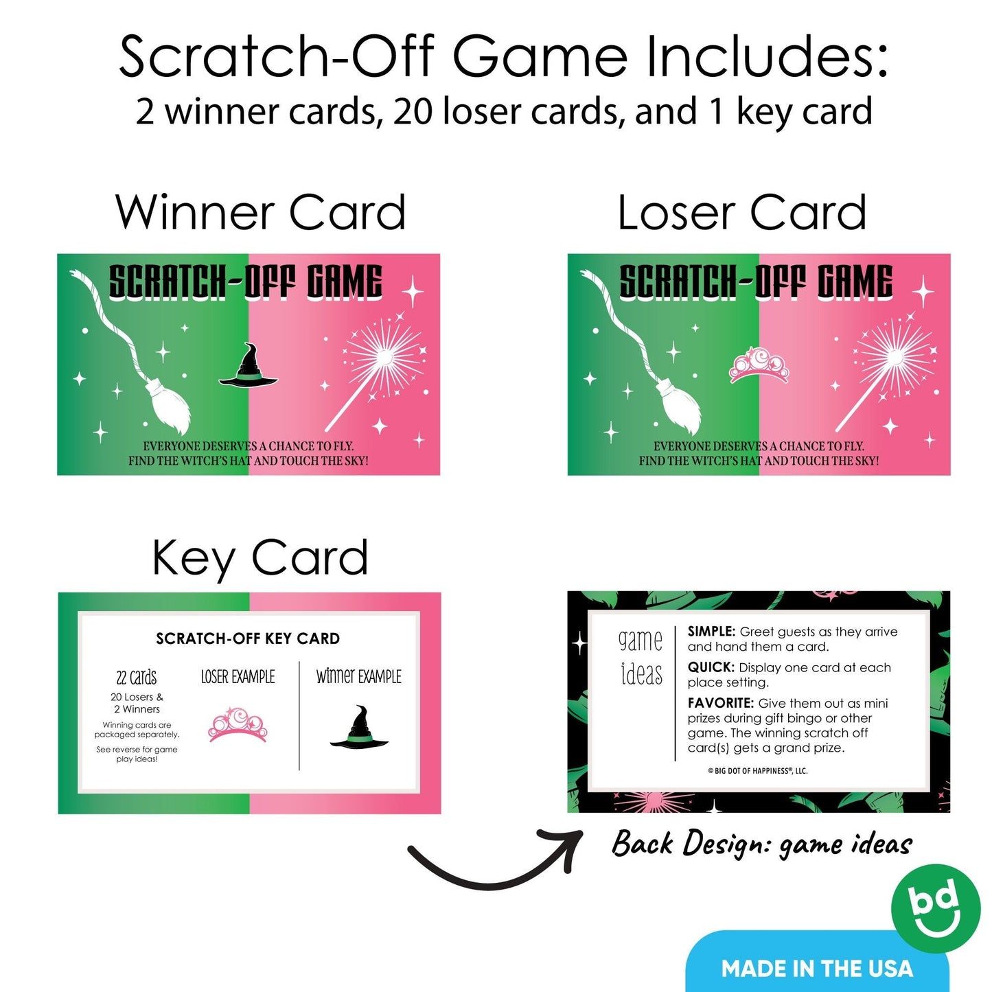 Witch Scratch Off Cards Game - 22 Ct