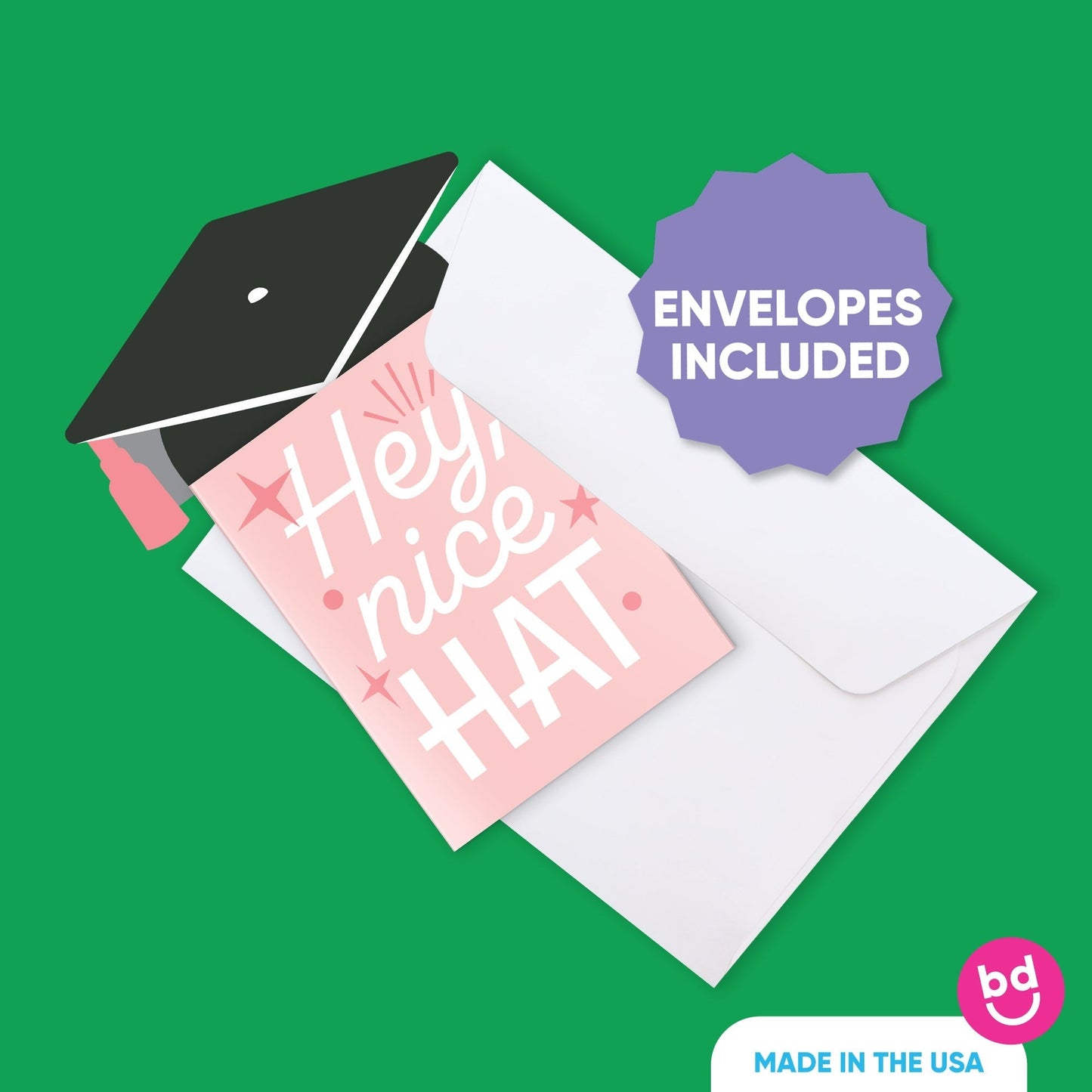 Assorted Cap and Gown Graduation Nifty Gifty Card Holders - 8 Ct