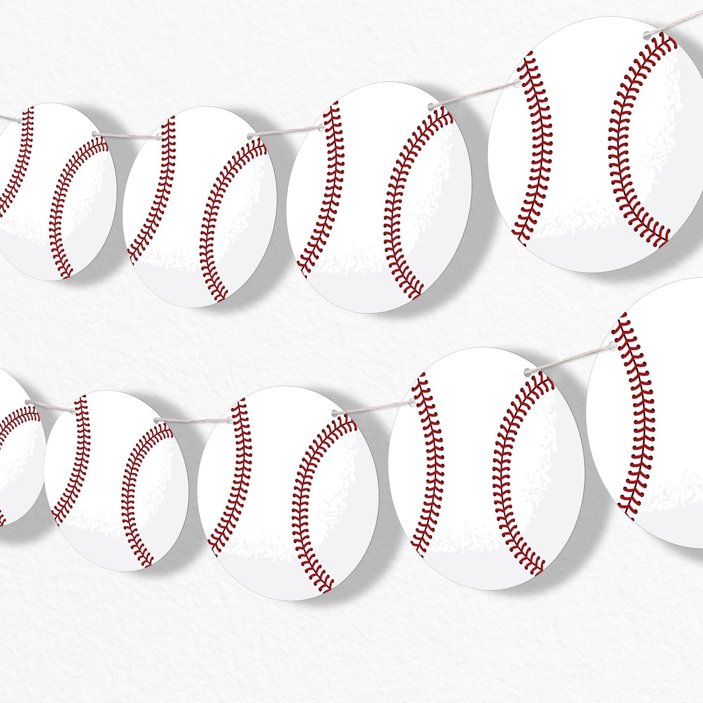 Baseball Garland Banner - 15 Pc