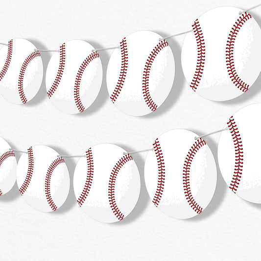 Baseball Garland Banner - 15 Pc