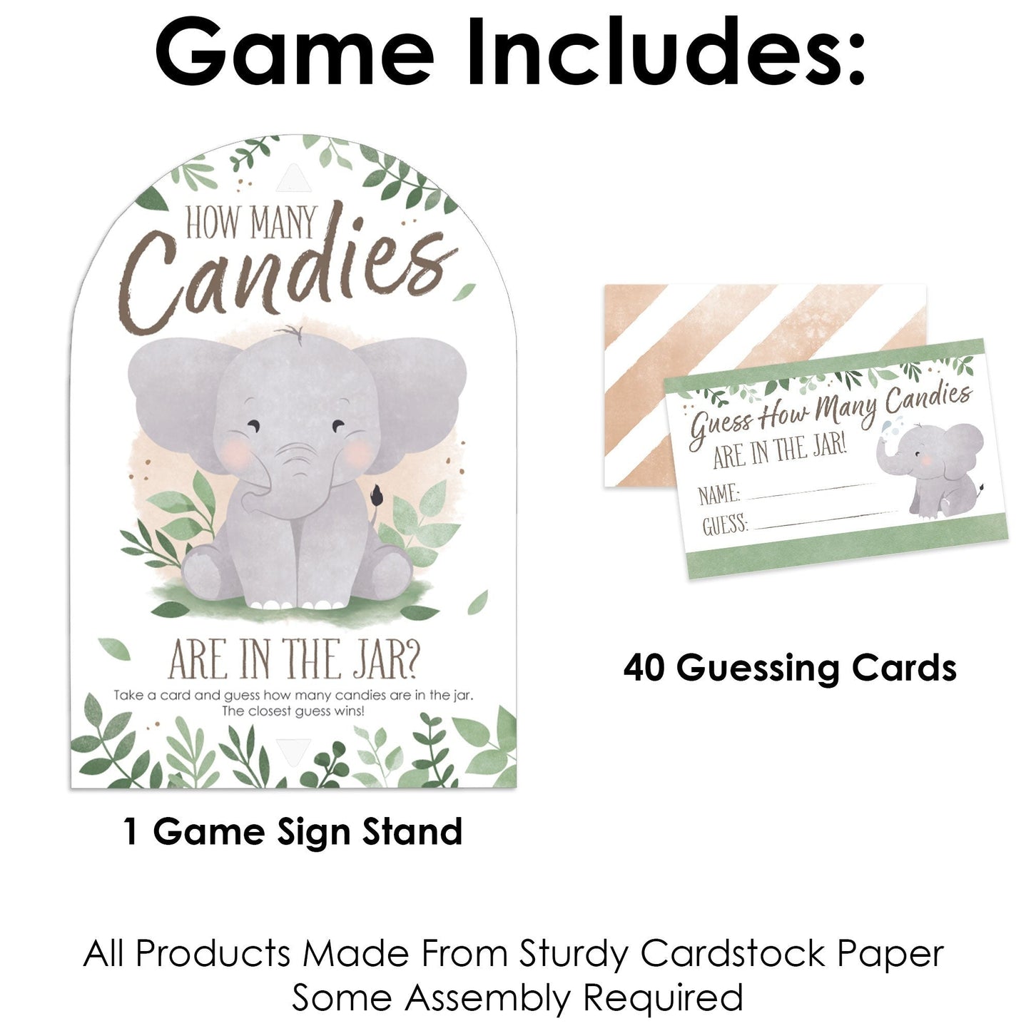 Elephant Candy Guessing Game