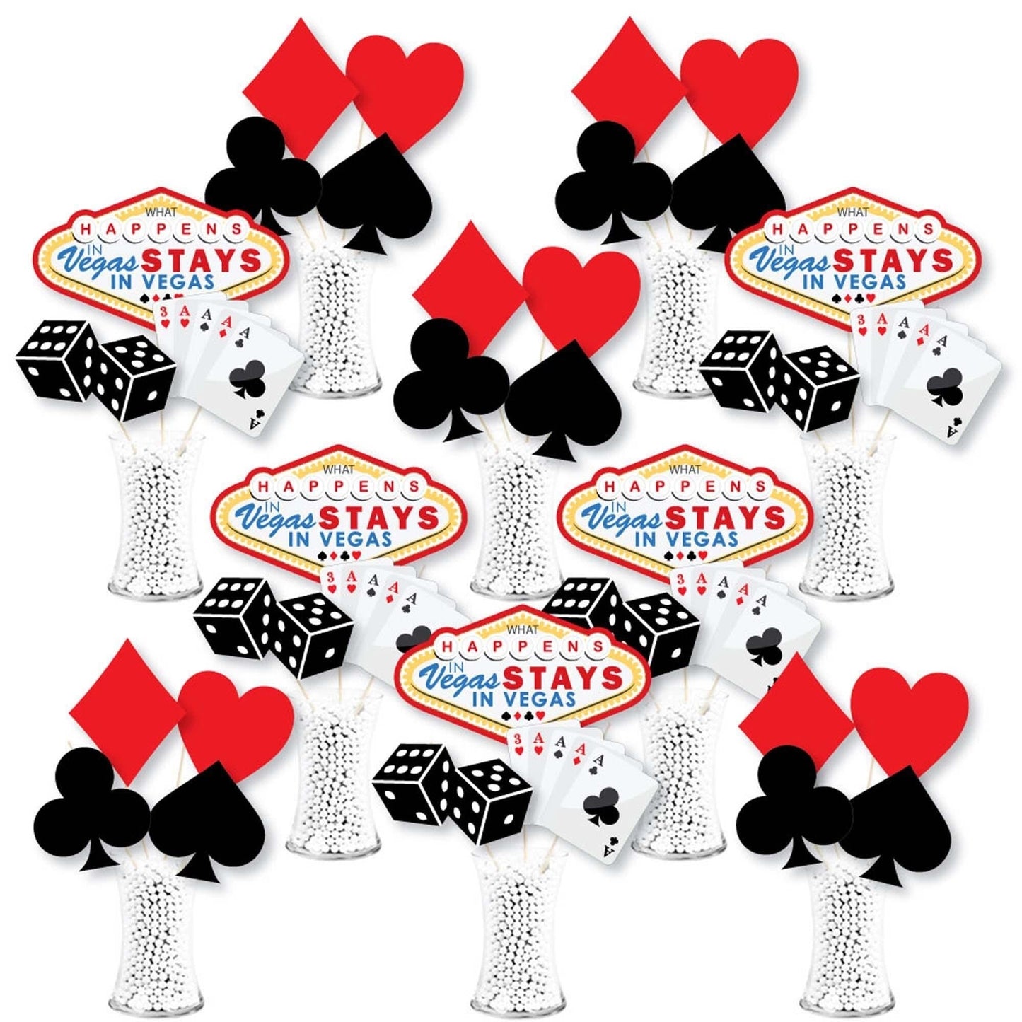 Las Vegas Showstopper Table Toppers - 35 Pc