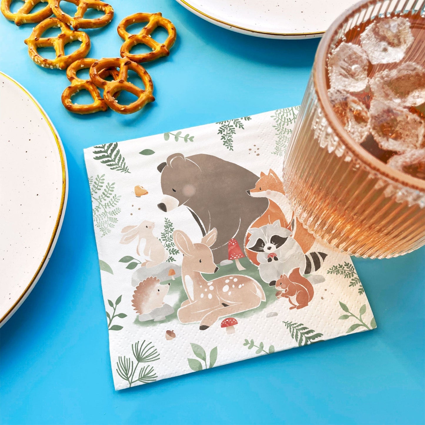 Napkins - Woodland Animals - 24 Ct