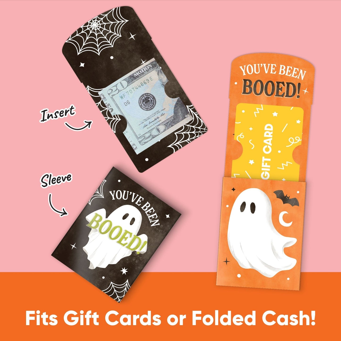 Ghostly You've Been Booed Nifty Gifty Card Holders - 8 Ct