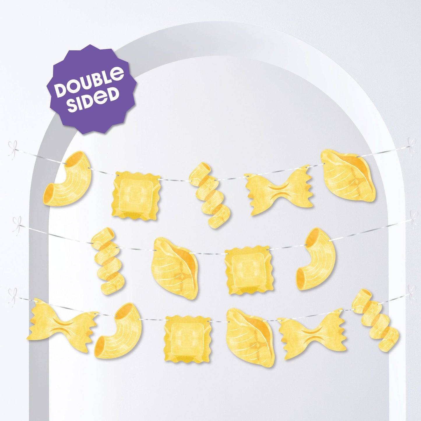 Pasta Garland Banner - 15 Pc