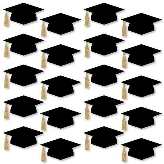 Grad Cap Large Essentials - 20 Ct