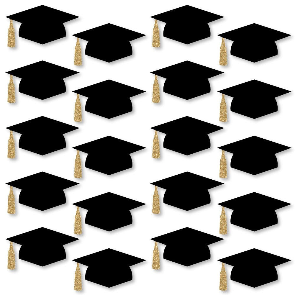 Grad Cap Large Essentials - 20 Ct