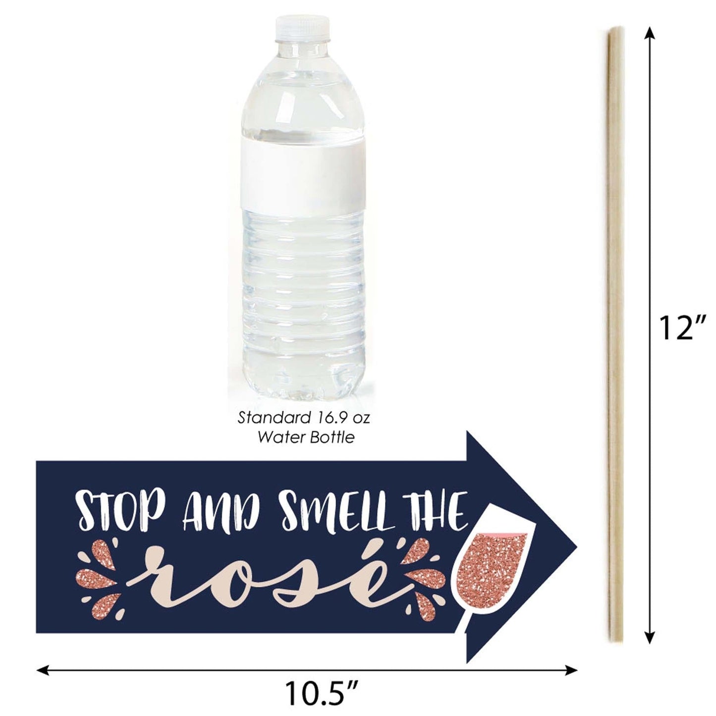 Funny But First, Wine - 10 Piece Wine Tasting Party Photo Booth Props Kit